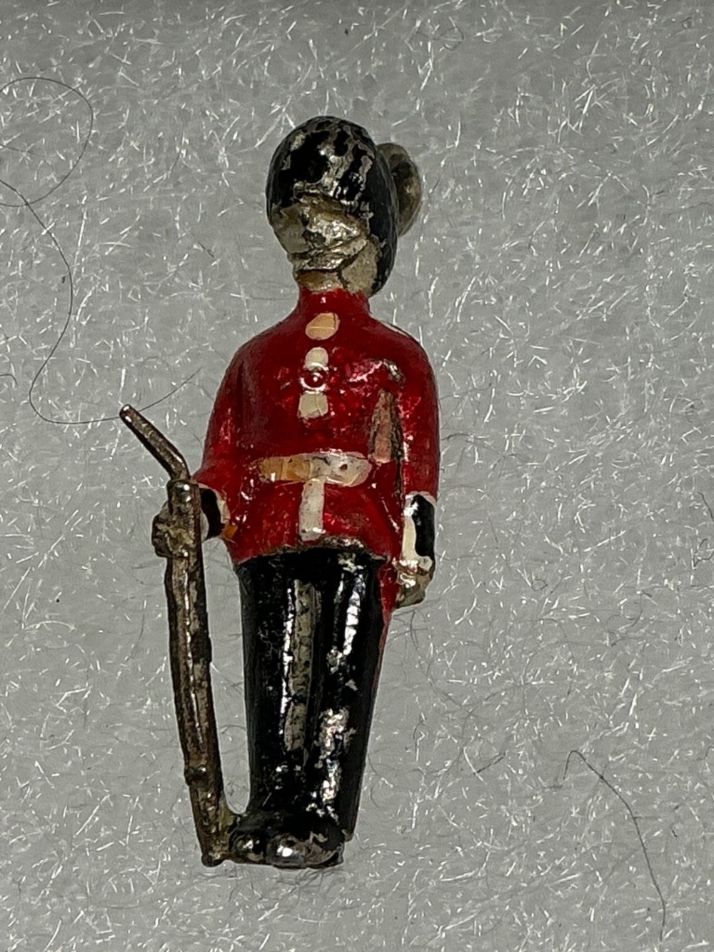 Vintage Sterling Silver British Royal Soldier Pendant/ Charm. 1 inch long